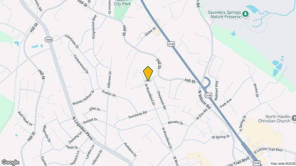 888 N Woodland Dr Map and Location Details