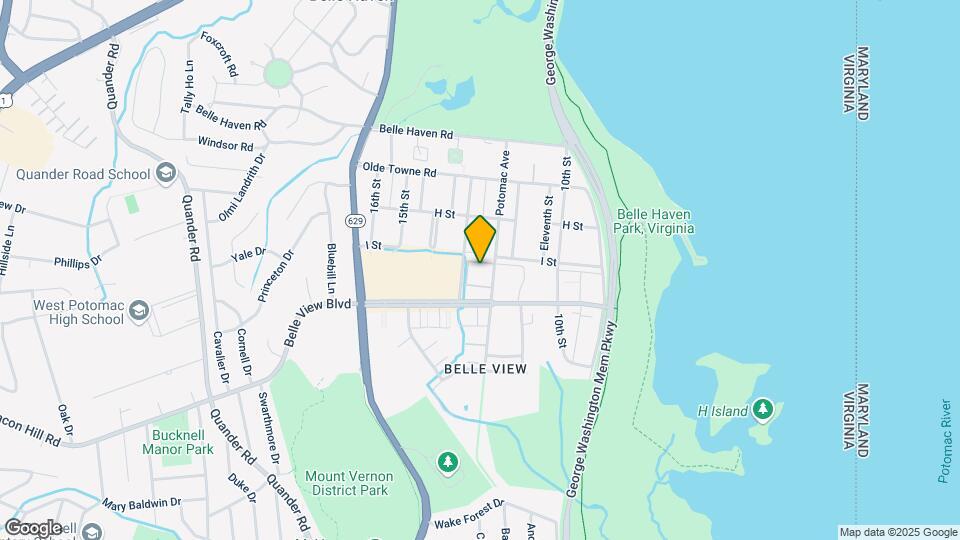 6504 Potomac Ave, Unit B2 Map and Location Details