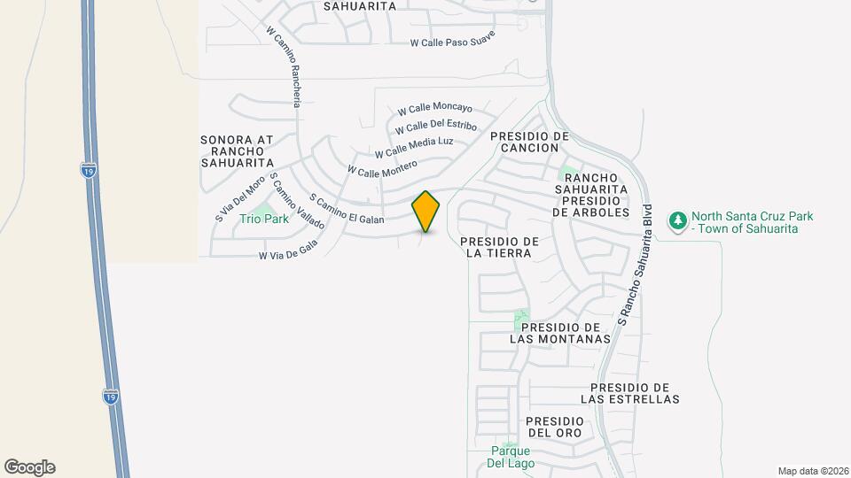 14441 S Avenida Castano Map and Location Details