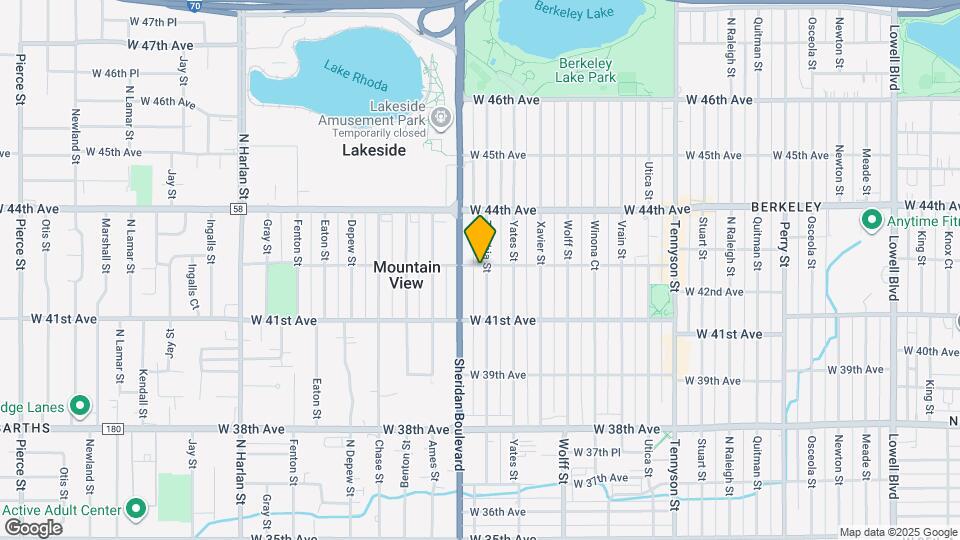 4195 Zenobia St Map and Location Details