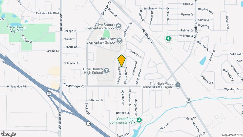 6170 Chickasaw Dr Map and Location Details