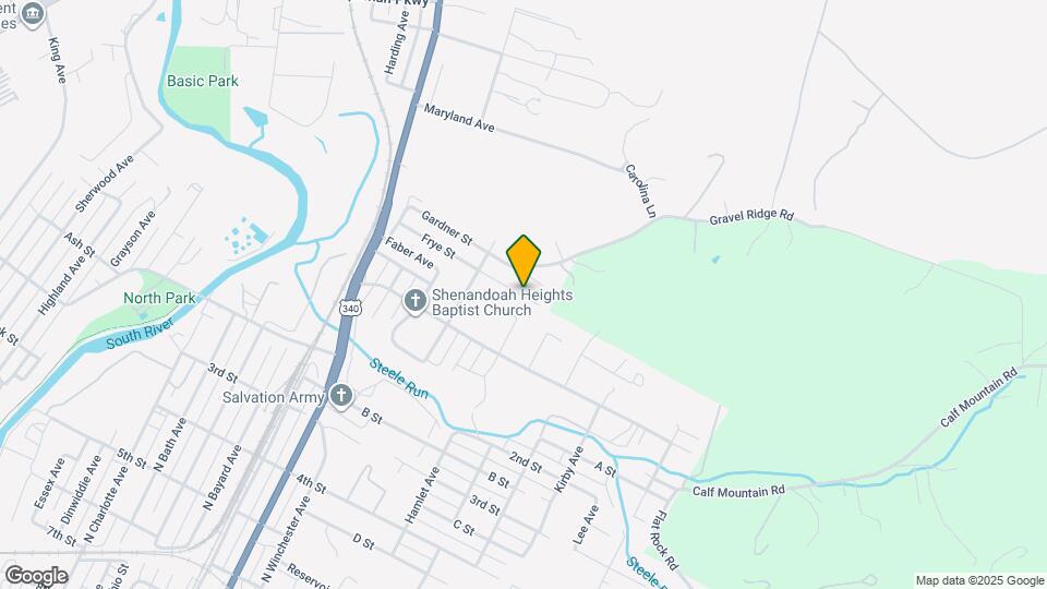 1025 Frye St Mapa y Detalles de la Ubicación