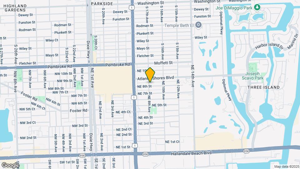 803 NE 8th St Map and Location Details