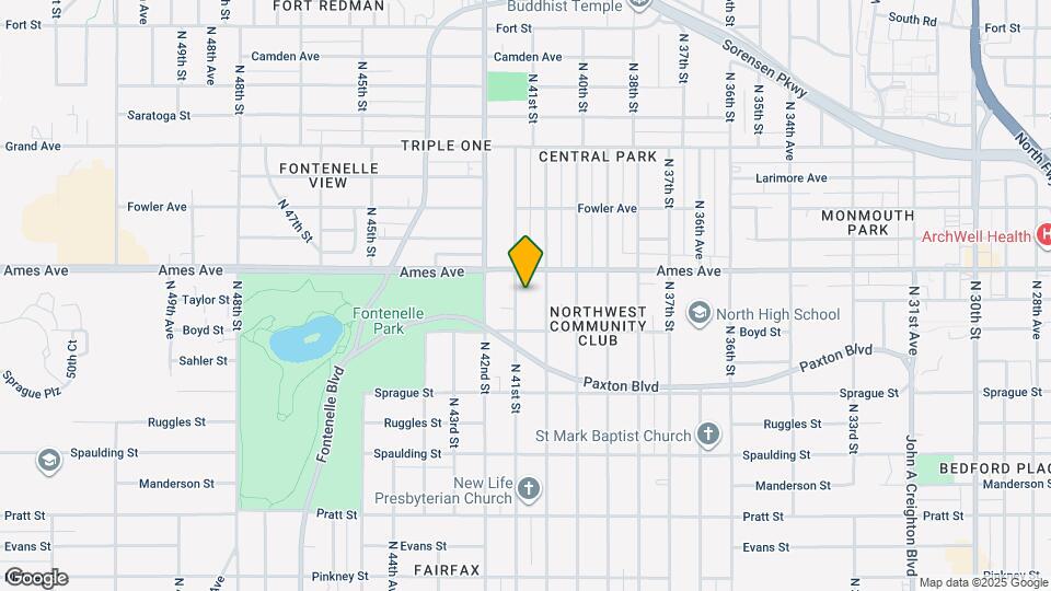 4333 N 41st St Map and Location Details