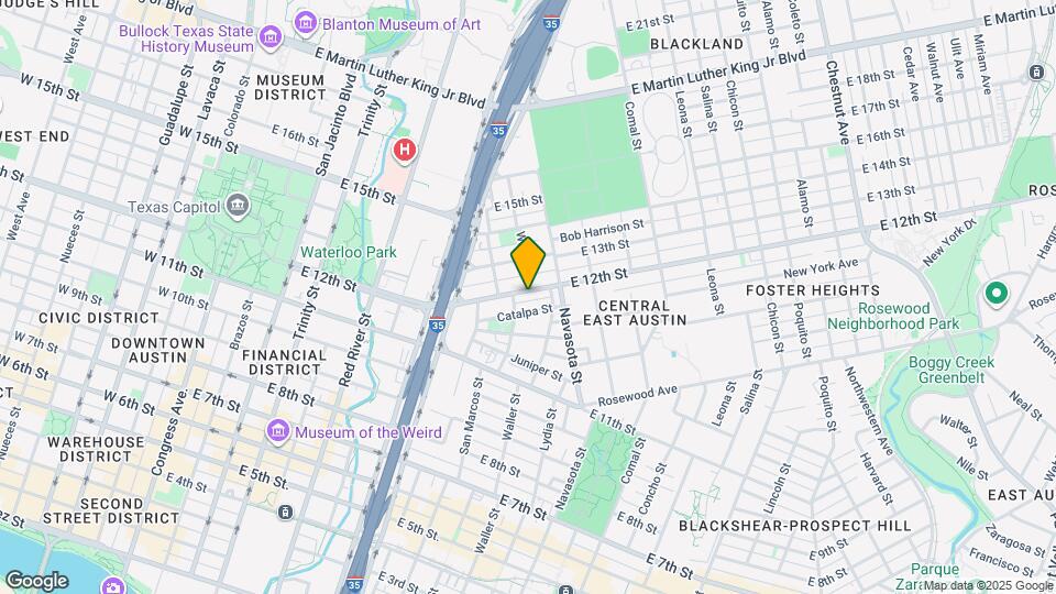 1011 E 12th St Map and Location Details