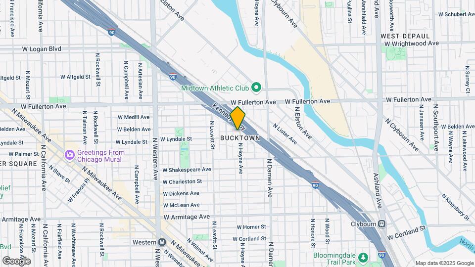 2306 N Hoyne Ave, Unit 1R Map and Location Details