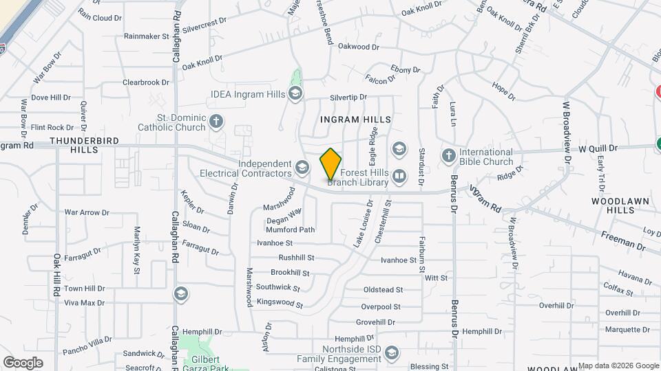 100 Ingram Rd Map and Location Details