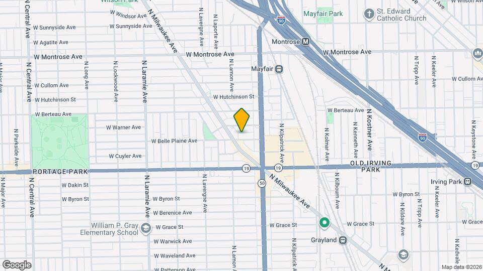 4836 W Belle Plaine Ave Map and Location Details