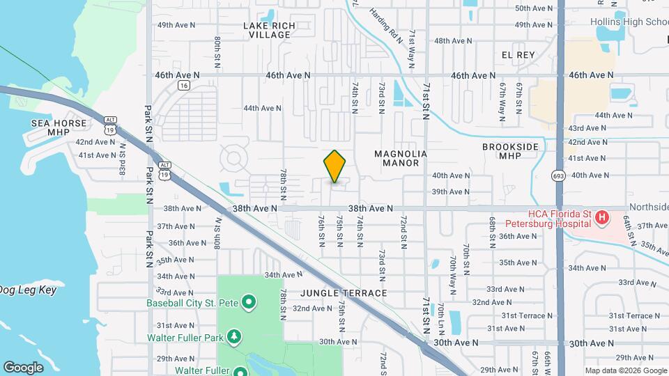 7522 39th Pl N Map and Location Details