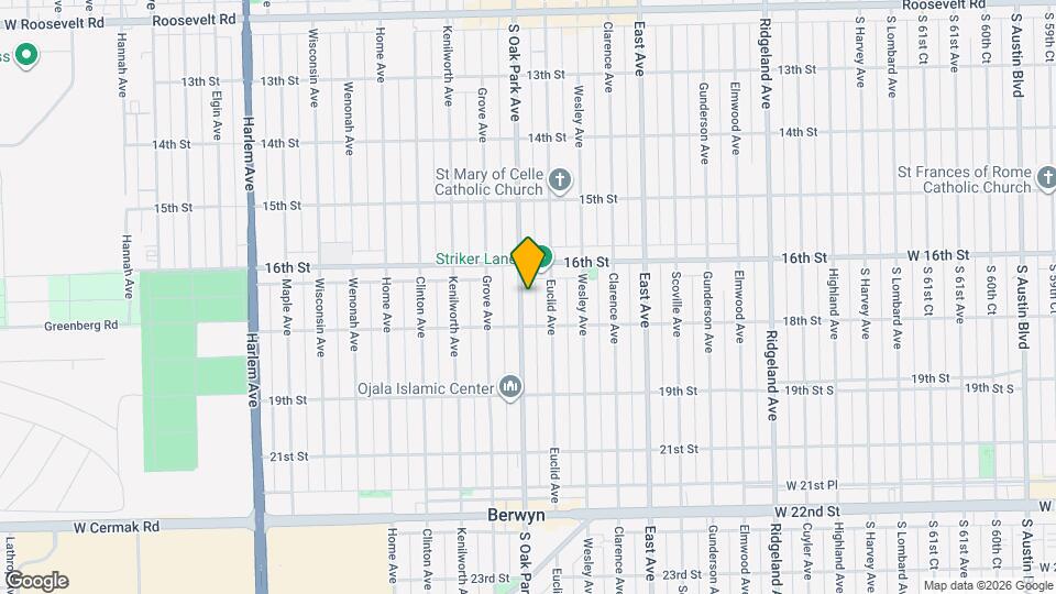 1623 Oak Park Ave, Unit 2 Mapa y Detalles de la Ubicación