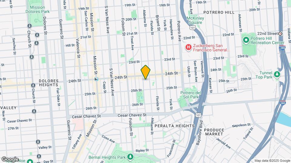 2843a Harrison St Map and Location Details