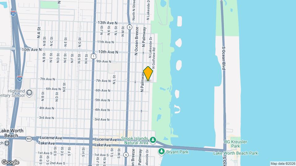 629 N Lakeside Dr Mapa y Detalles de la Ubicación