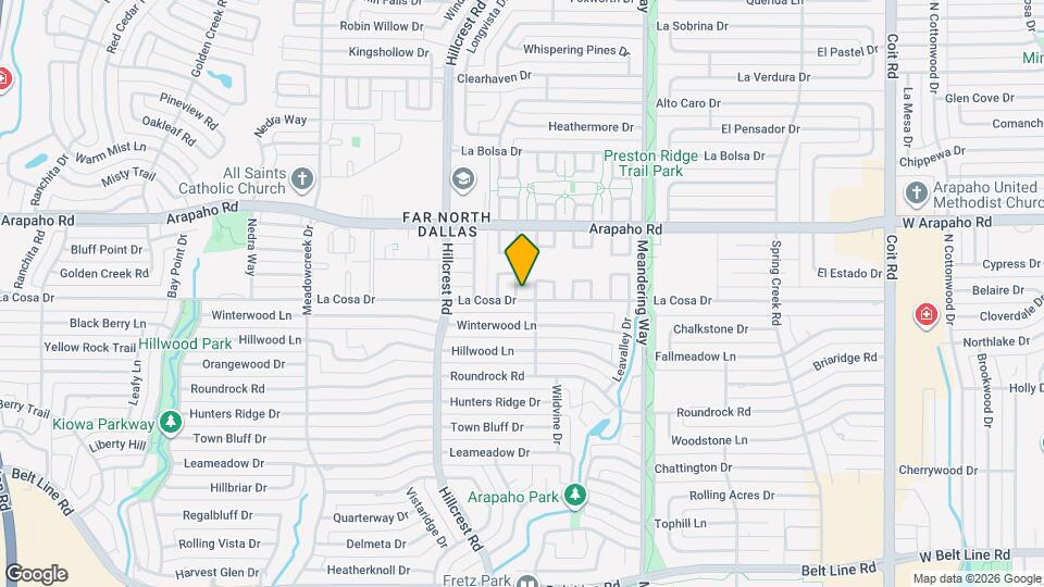 15555 Mosscove Cir Mapa y Detalles de la Ubicación