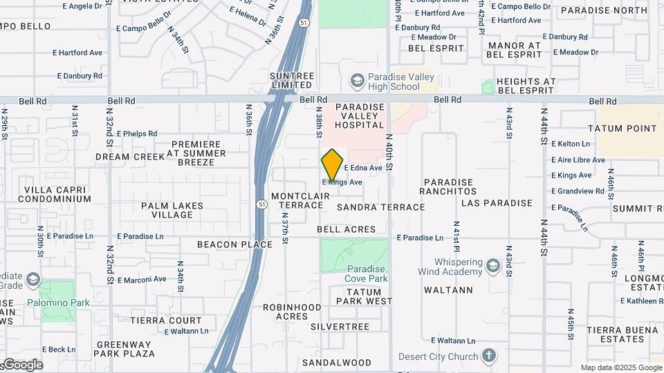 3819 E Kings Ave Map and Location Details