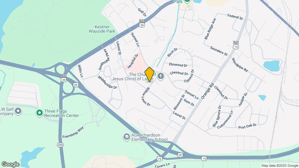 405 Willow Lawn Dr Map and Location Details