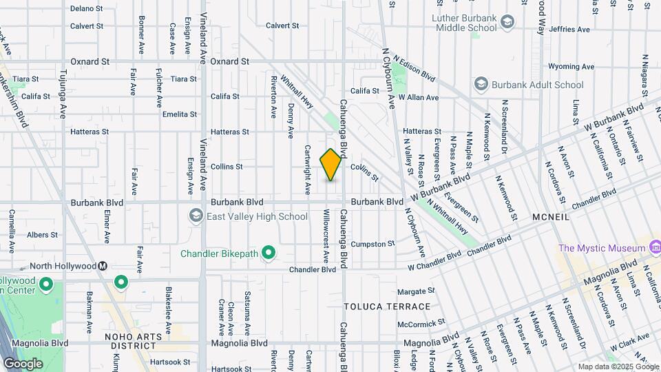 5626 Willowcrest Ave Map and Location Details