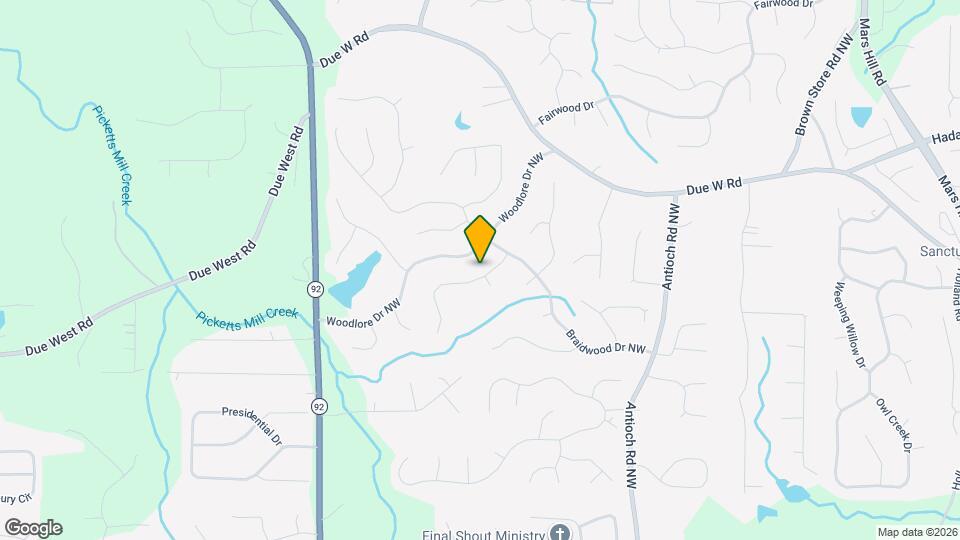 6116 Braidwood Ln Map and Location Details