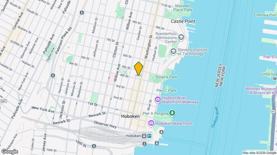 401 Bloomfield St Map and Location Details