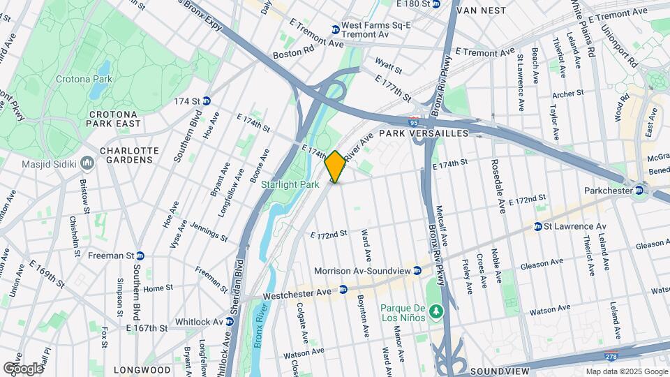 1374 Bronx River Ave Map and Location Details