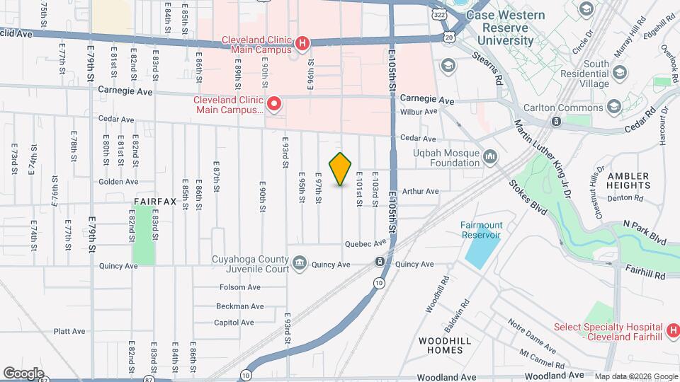 2250 E 100th St Map and Location Details