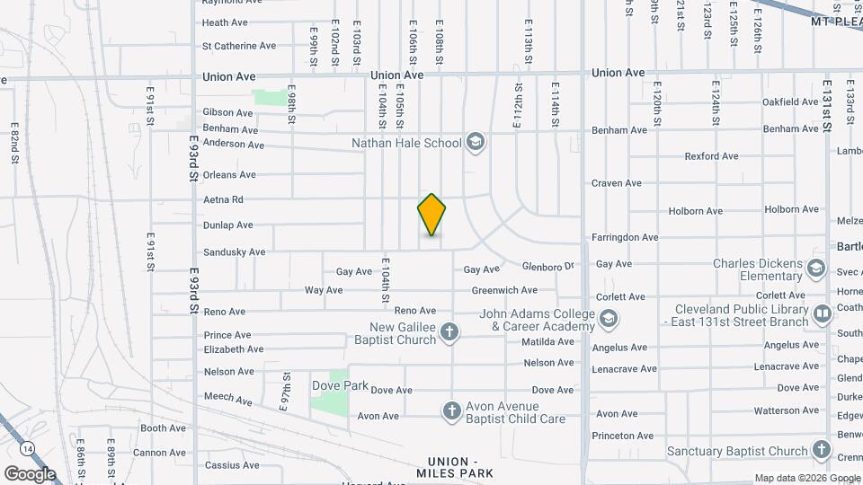 10613 Sandusky Ave Mapa y Detalles de la Ubicación