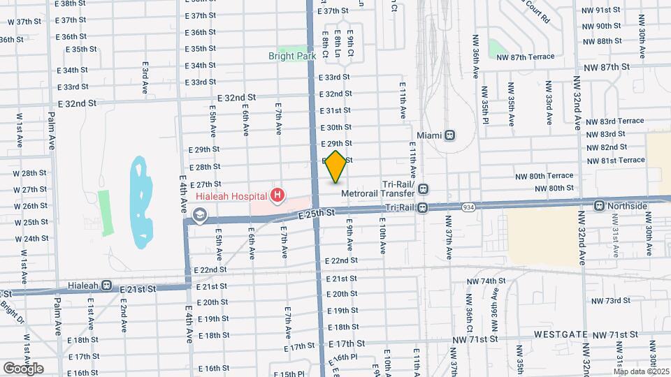861 E 26th St, Unit B1 Map and Location Details