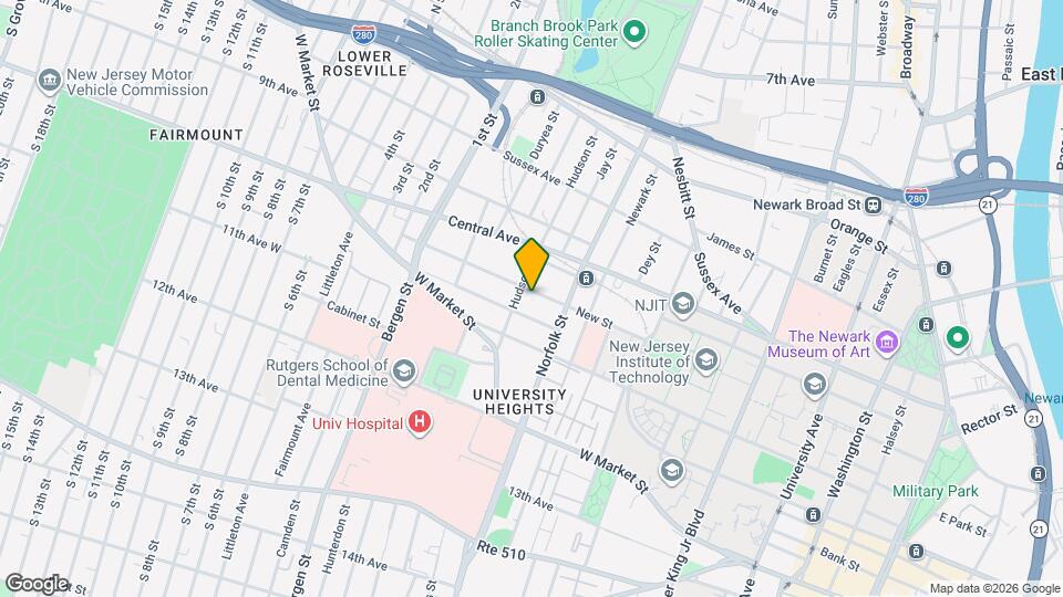 332 New St Map and Location Details