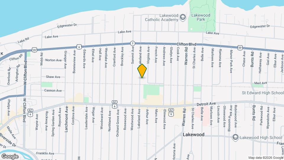 1303 Lakeland Ave Map and Location Details