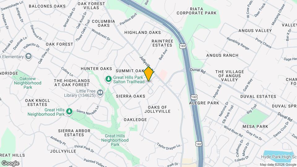 11603 Ladera Vista Dr Map and Location Details