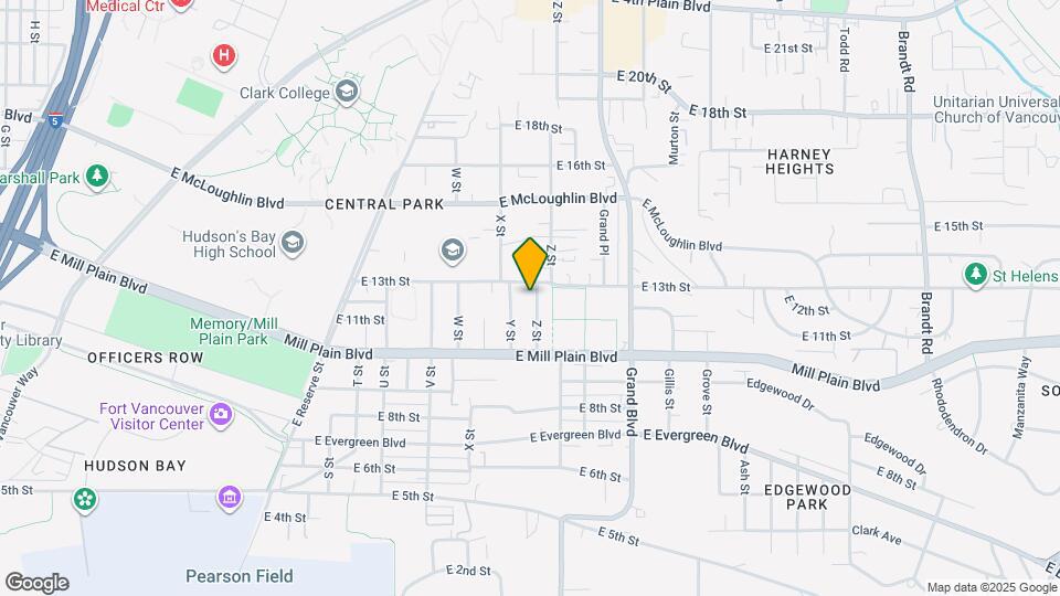 1202 Z St Map and Location Details