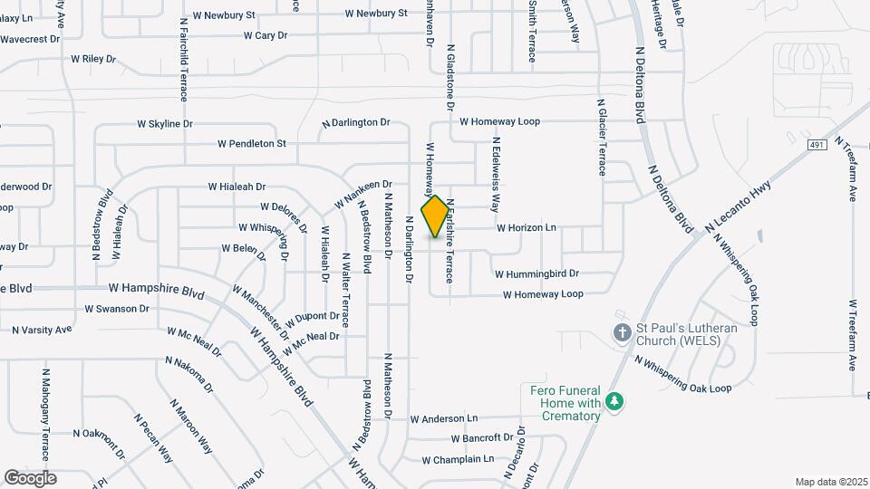646 W Homeway Loop Map and Location Details