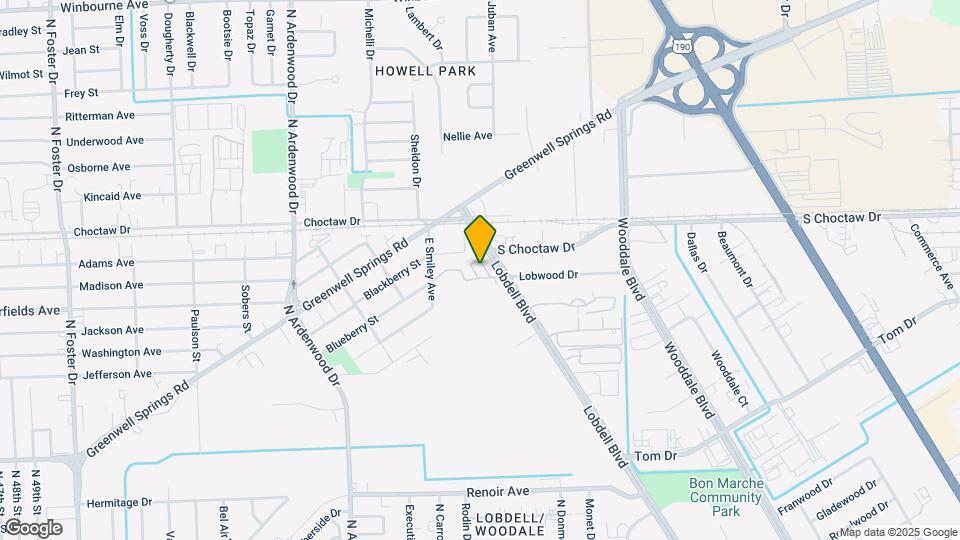 2121 Lobdell Blvd Map and Location Details