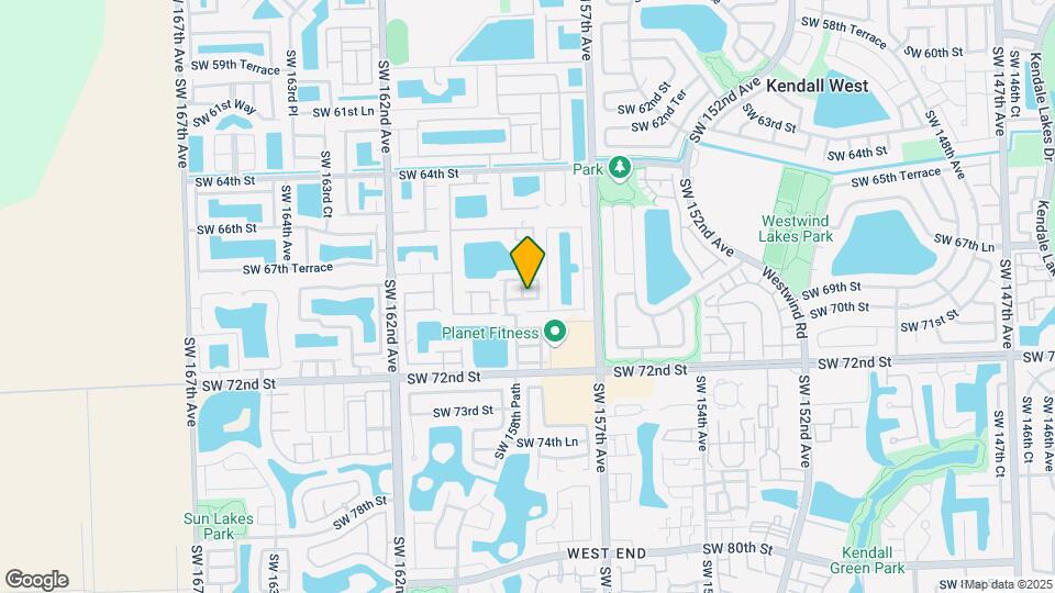 6889 SW 158th Pl Map and Location Details