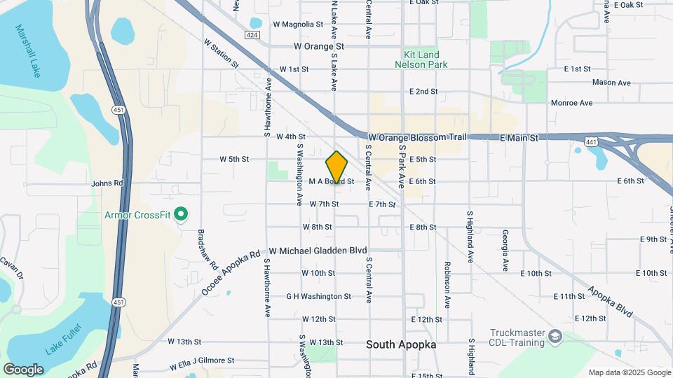 617 Marvin C Zanders Ave Mapa y Detalles de la Ubicación