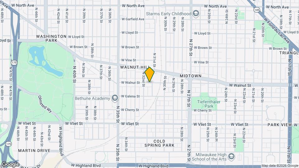 3109 W Walnut St Map and Location Details