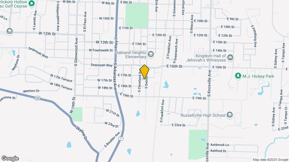 1708 S Detroit Ave Map and Location Details
