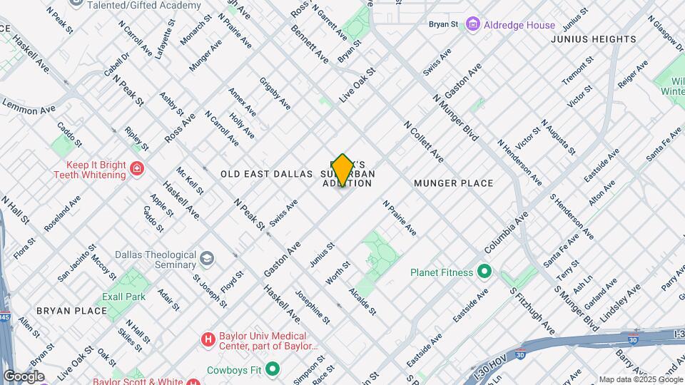 4701 Gaston Ave, Unit 1 Mapa y Detalles de la Ubicación