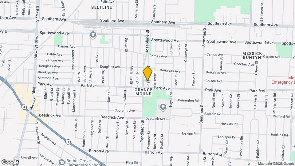 859 Josephine St Map and Location Details