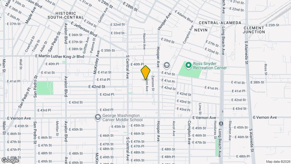 4159 Naomi Ave Map and Location Details