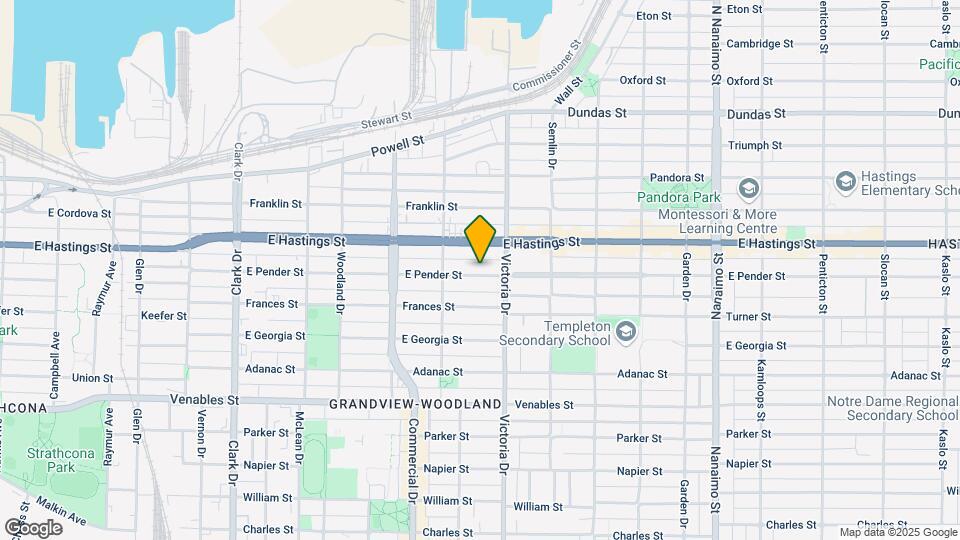 1851 Pender St E Map and Location Details