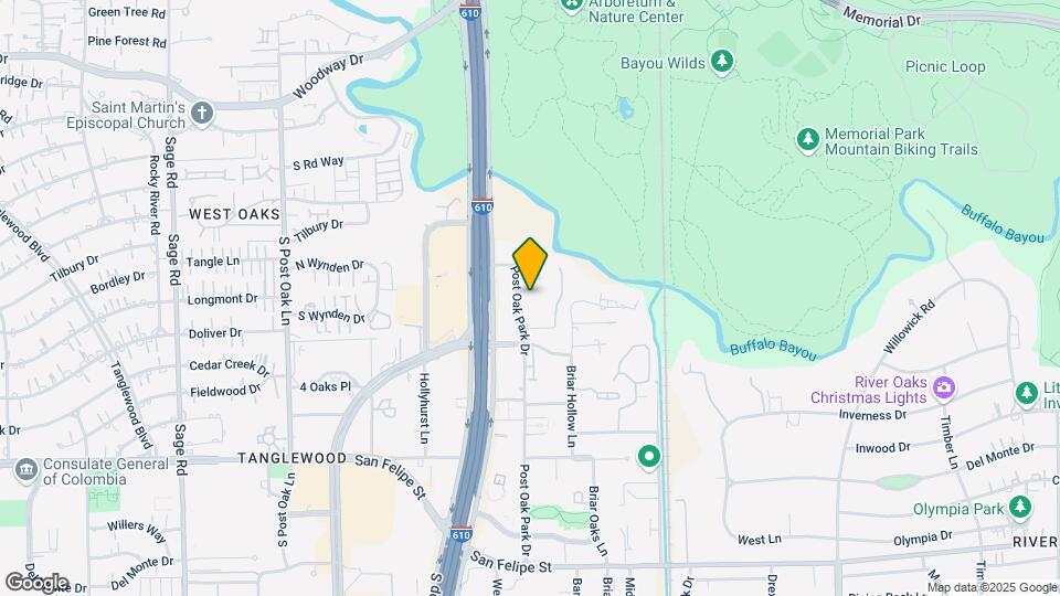 Post Oak Park Townhomes Mapa y Detalles de la Ubicación