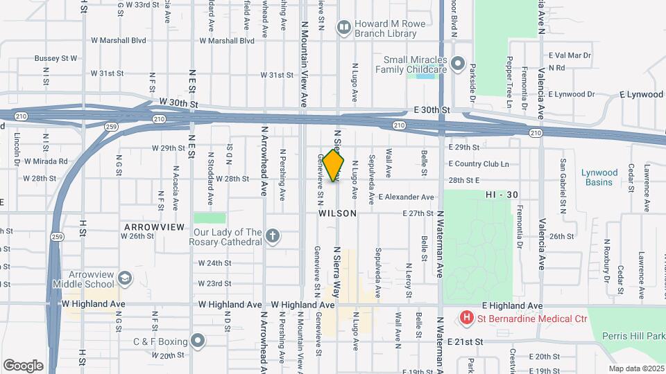 2784 N Sierra Way Map and Location Details