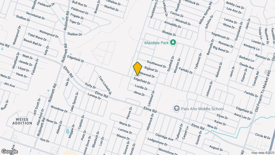 2803 Edgefield St Map and Location Details
