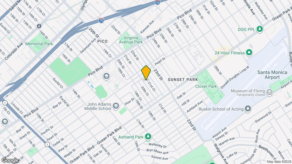 2401 21st St Map and Location Details