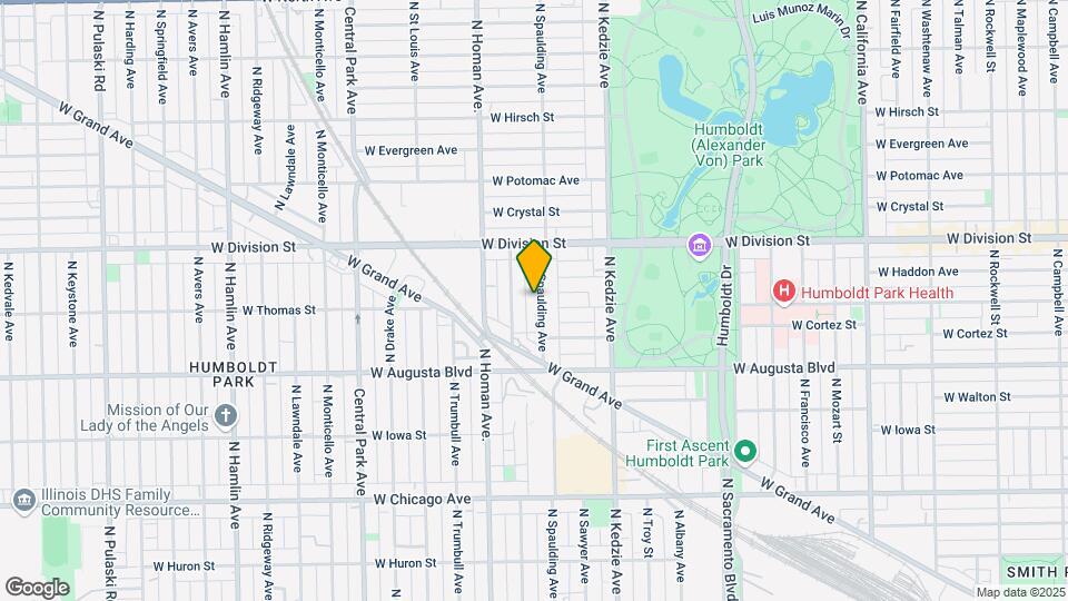1104 N Spaulding Ave Map and Location Details