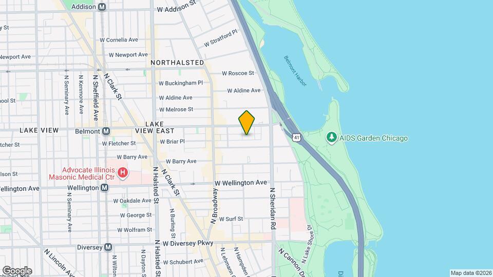 3155 N Pine Grove Ave, Unit A Map and Location Details