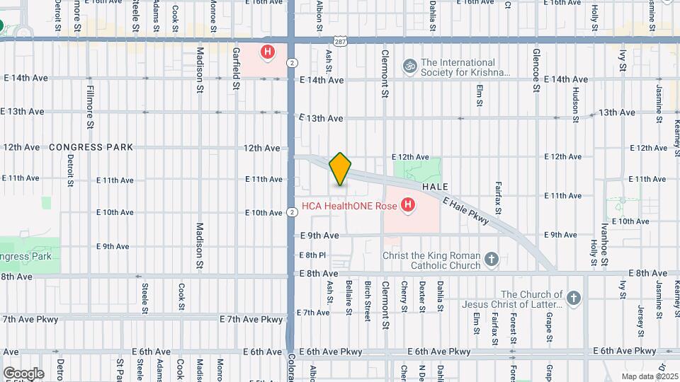 1101 Bellaire St Map and Location Details