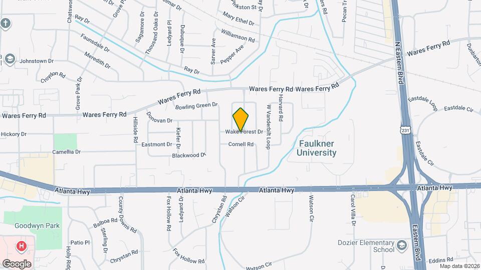 4536 Wake Forest Dr Map and Location Details