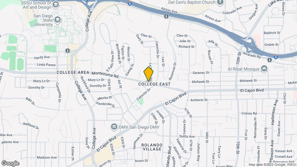 6495 Montezuma Rd Map and Location Details