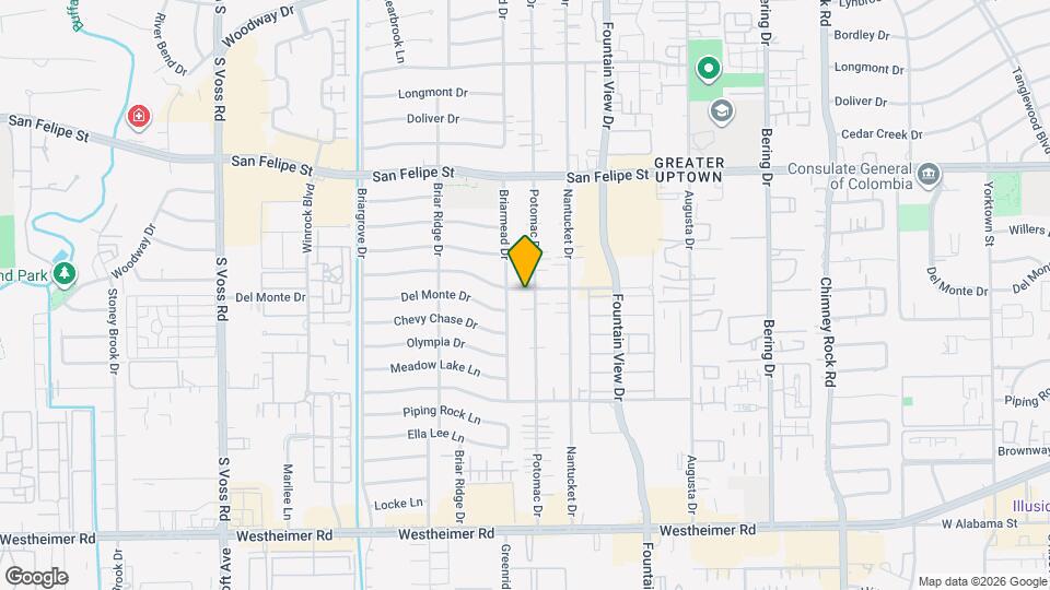 6105 Inwood Dr Map and Location Details